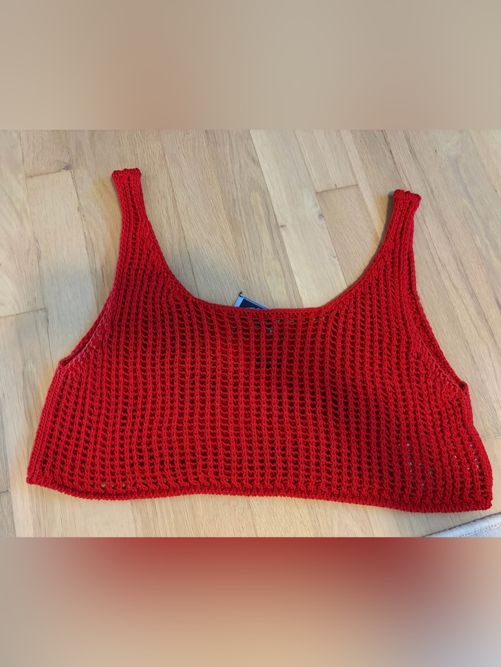 Prada Red Crochet Crop Top - Picture 4 of 4